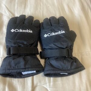 Columbia youth xsmall black gloves